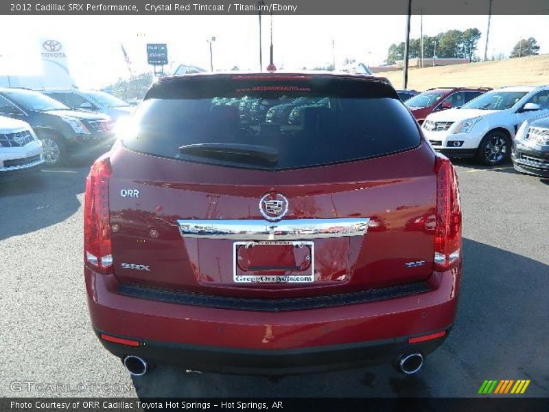 Crystal Red Tintcoat / Titanium/Ebony 2012 Cadillac SRX Performance