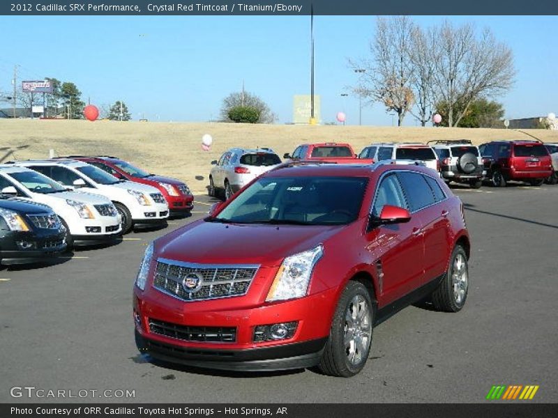 Crystal Red Tintcoat / Titanium/Ebony 2012 Cadillac SRX Performance