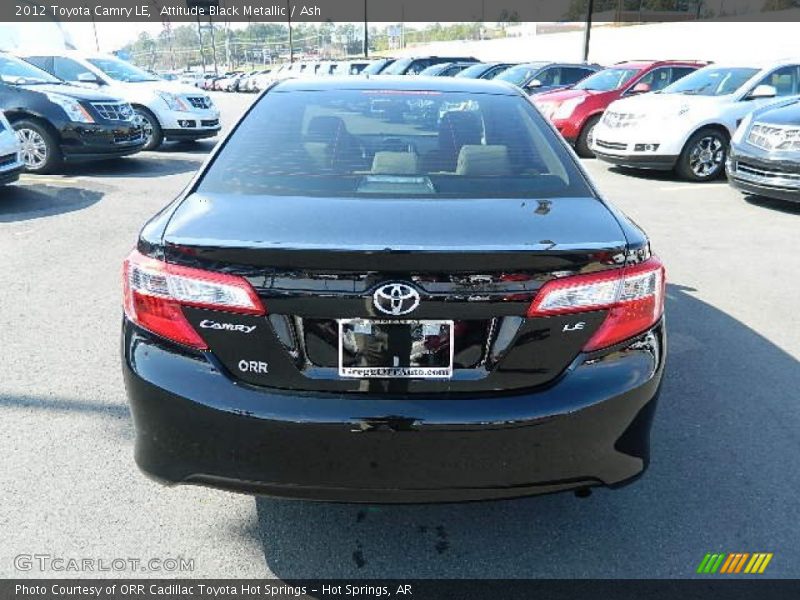 Attitude Black Metallic / Ash 2012 Toyota Camry LE