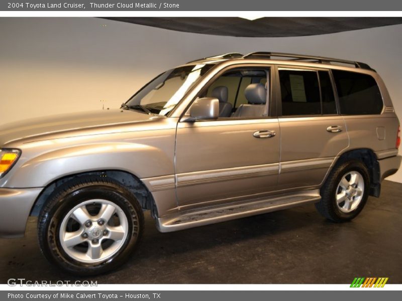 Thunder Cloud Metallic / Stone 2004 Toyota Land Cruiser