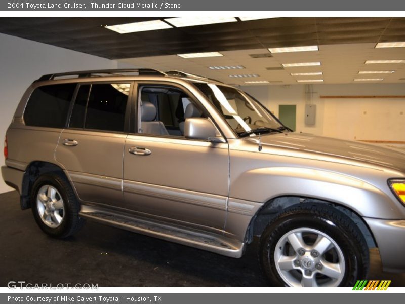 Thunder Cloud Metallic / Stone 2004 Toyota Land Cruiser