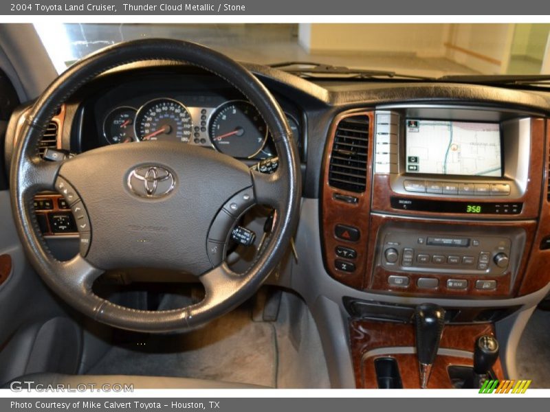 Thunder Cloud Metallic / Stone 2004 Toyota Land Cruiser