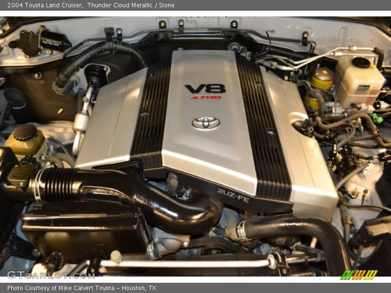 Thunder Cloud Metallic / Stone 2004 Toyota Land Cruiser