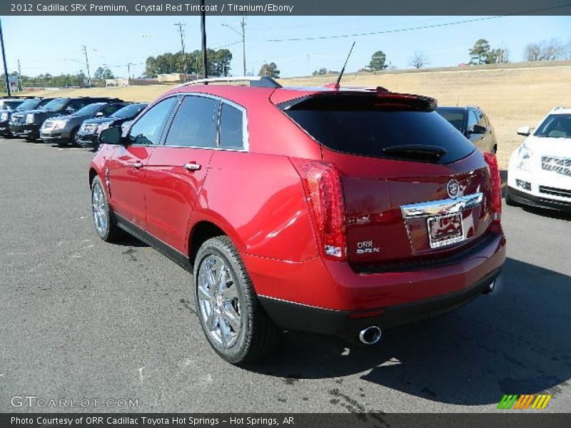 Crystal Red Tintcoat / Titanium/Ebony 2012 Cadillac SRX Premium