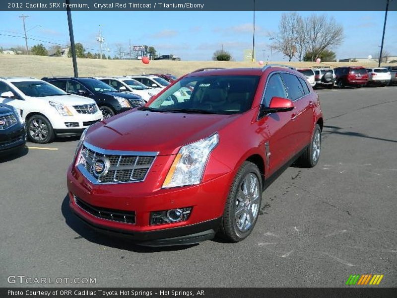 Crystal Red Tintcoat / Titanium/Ebony 2012 Cadillac SRX Premium