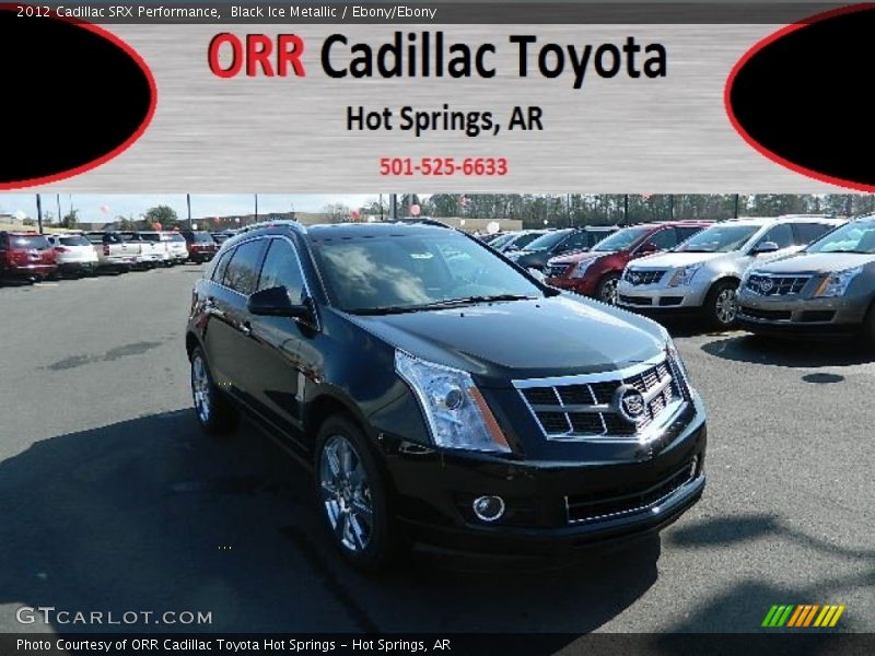 Black Ice Metallic / Ebony/Ebony 2012 Cadillac SRX Performance
