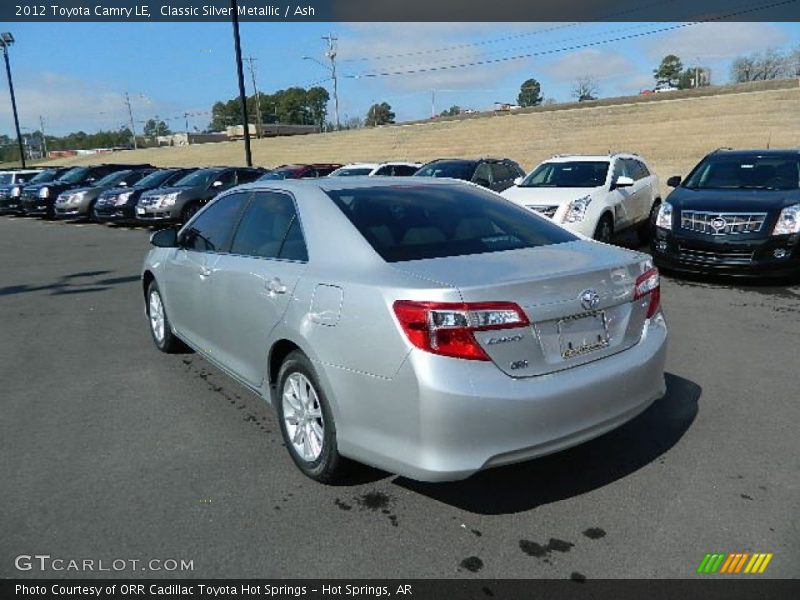 Classic Silver Metallic / Ash 2012 Toyota Camry LE