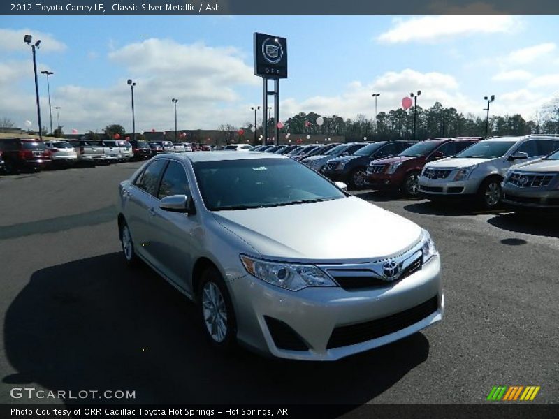 Classic Silver Metallic / Ash 2012 Toyota Camry LE