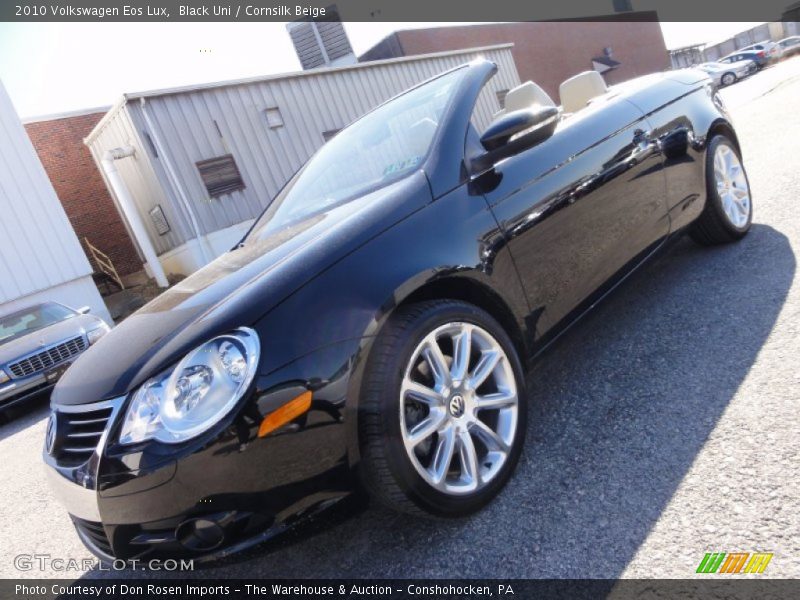 Black Uni / Cornsilk Beige 2010 Volkswagen Eos Lux