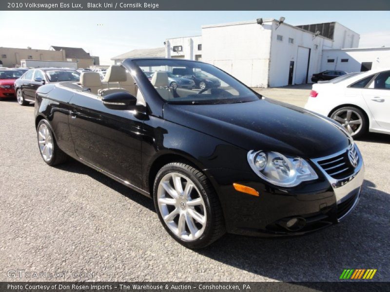 Black Uni / Cornsilk Beige 2010 Volkswagen Eos Lux