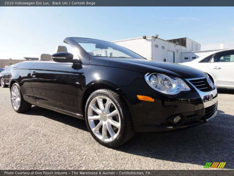 Black Uni / Cornsilk Beige 2010 Volkswagen Eos Lux