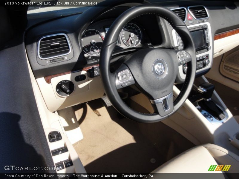 Black Uni / Cornsilk Beige 2010 Volkswagen Eos Lux