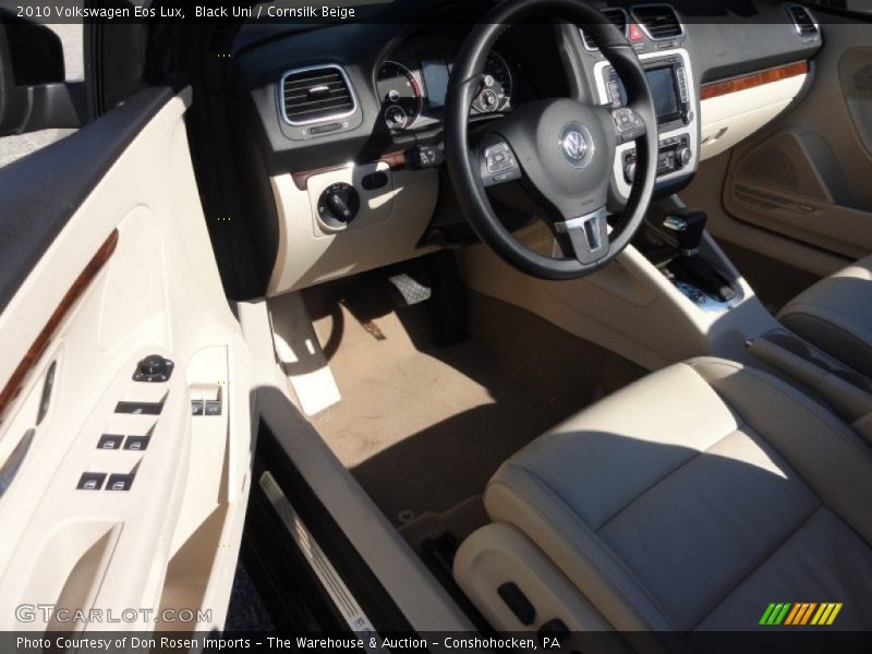 Black Uni / Cornsilk Beige 2010 Volkswagen Eos Lux