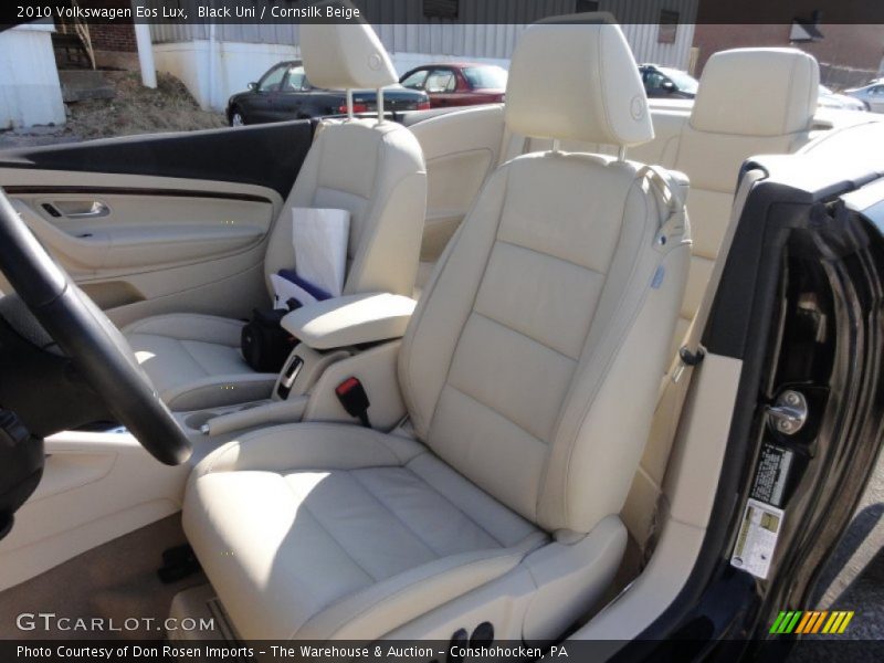 Black Uni / Cornsilk Beige 2010 Volkswagen Eos Lux