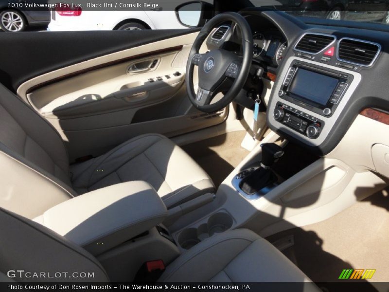 Black Uni / Cornsilk Beige 2010 Volkswagen Eos Lux