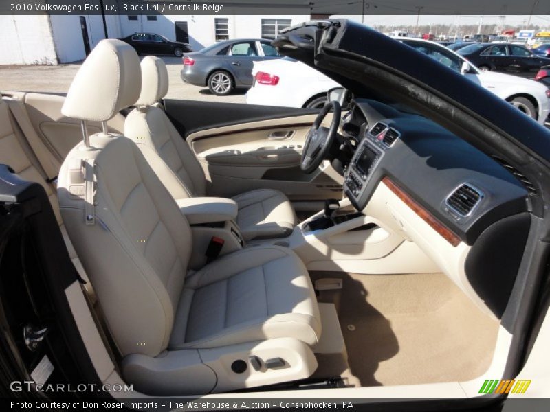Black Uni / Cornsilk Beige 2010 Volkswagen Eos Lux