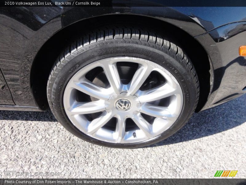 Black Uni / Cornsilk Beige 2010 Volkswagen Eos Lux