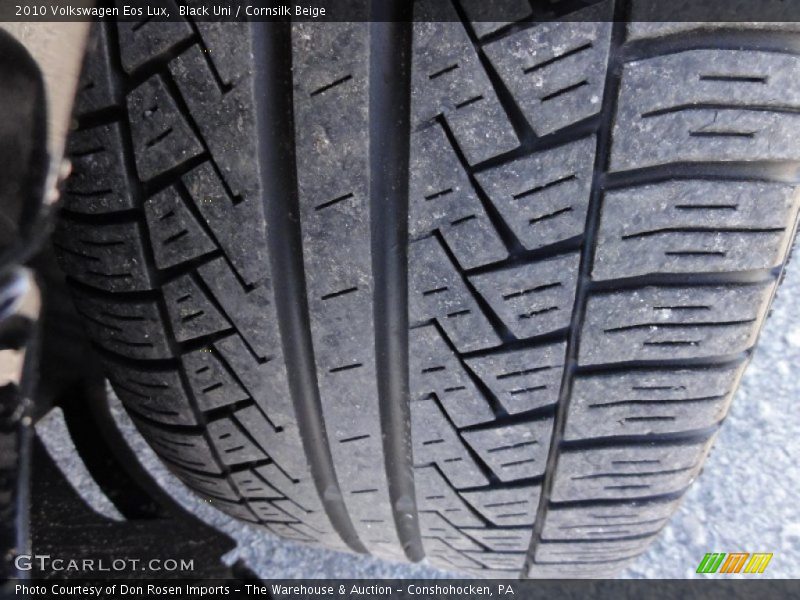 Black Uni / Cornsilk Beige 2010 Volkswagen Eos Lux