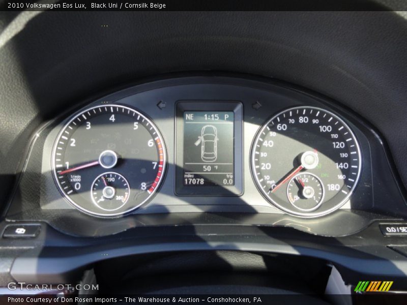 Black Uni / Cornsilk Beige 2010 Volkswagen Eos Lux