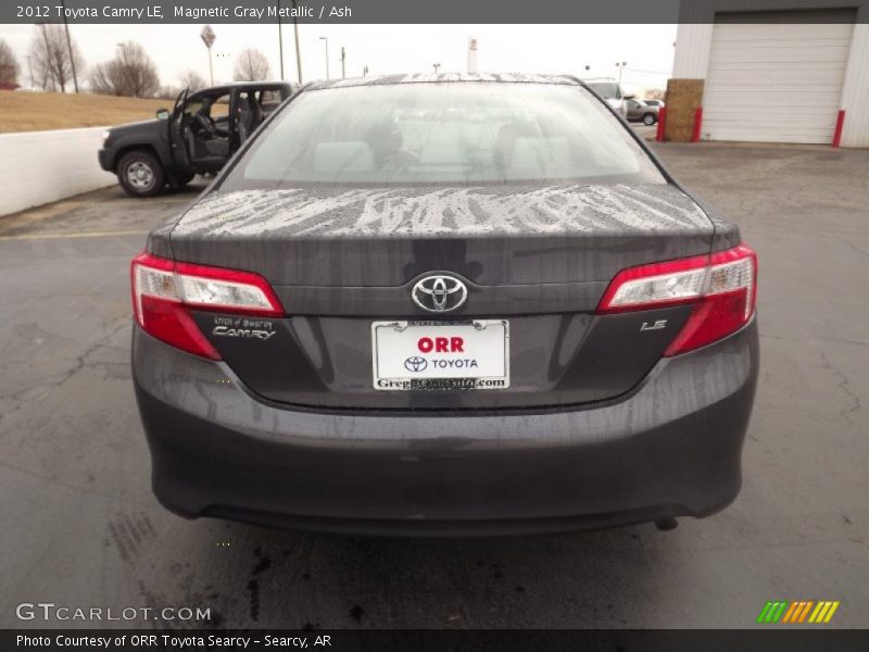 Magnetic Gray Metallic / Ash 2012 Toyota Camry LE