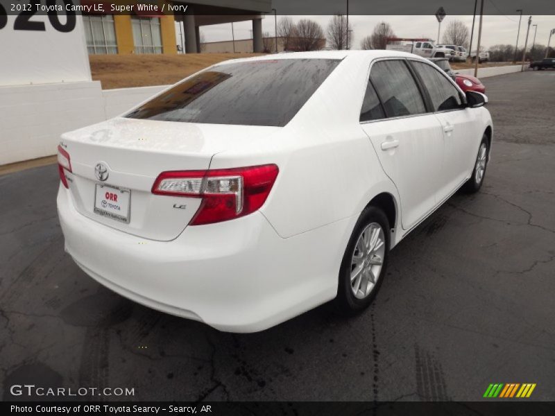 Super White / Ivory 2012 Toyota Camry LE