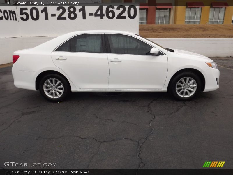 Super White / Ivory 2012 Toyota Camry LE