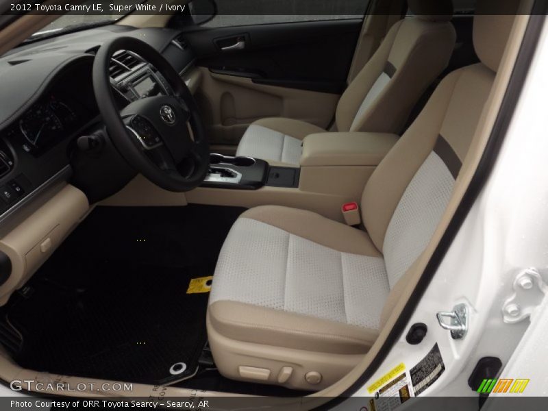Super White / Ivory 2012 Toyota Camry LE
