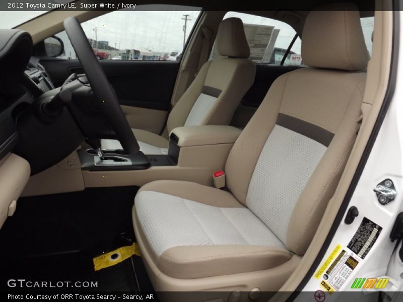 Super White / Ivory 2012 Toyota Camry LE