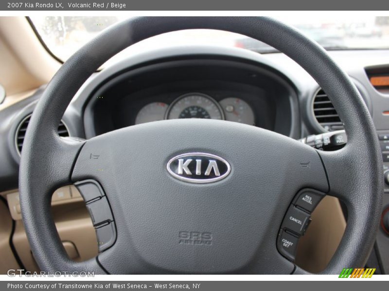 Volcanic Red / Beige 2007 Kia Rondo LX
