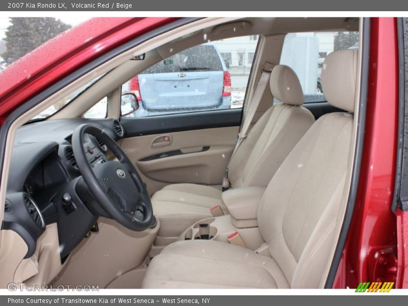 Volcanic Red / Beige 2007 Kia Rondo LX