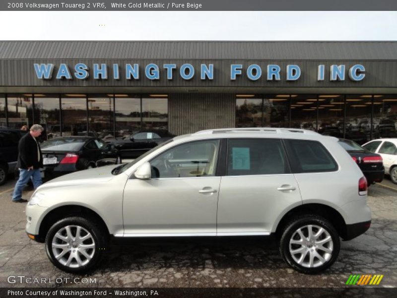 White Gold Metallic / Pure Beige 2008 Volkswagen Touareg 2 VR6