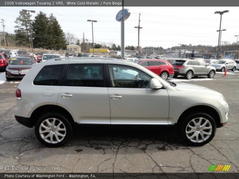White Gold Metallic / Pure Beige 2008 Volkswagen Touareg 2 VR6