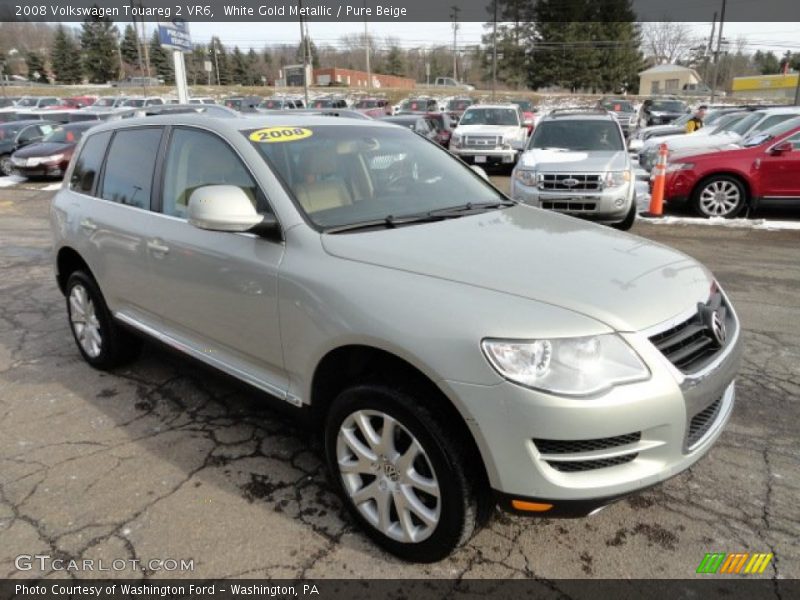 White Gold Metallic / Pure Beige 2008 Volkswagen Touareg 2 VR6
