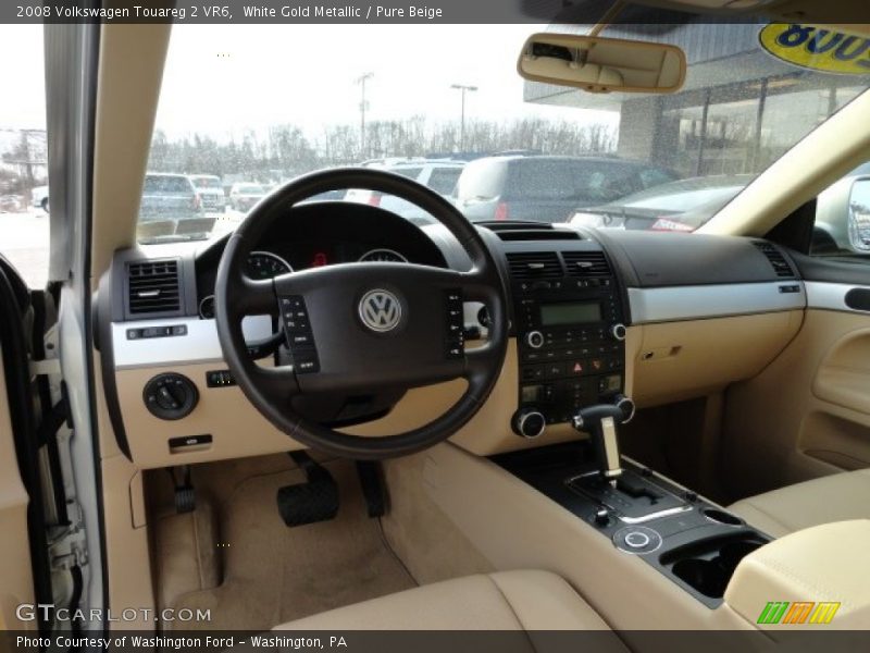 White Gold Metallic / Pure Beige 2008 Volkswagen Touareg 2 VR6