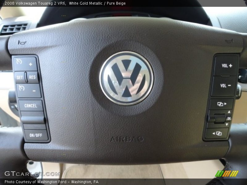 White Gold Metallic / Pure Beige 2008 Volkswagen Touareg 2 VR6