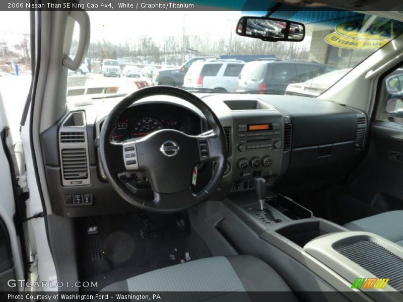 White / Graphite/Titanium 2006 Nissan Titan SE King Cab 4x4