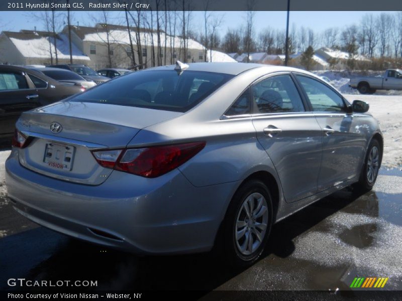 Radiant Silver / Gray 2011 Hyundai Sonata GLS