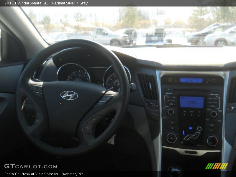 Radiant Silver / Gray 2011 Hyundai Sonata GLS