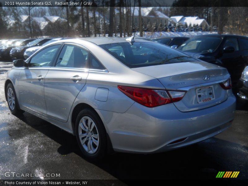 Radiant Silver / Gray 2011 Hyundai Sonata GLS