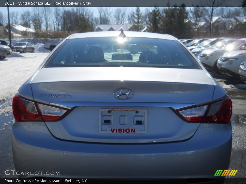 Radiant Silver / Gray 2011 Hyundai Sonata GLS