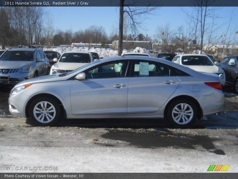 Radiant Silver / Gray 2011 Hyundai Sonata GLS