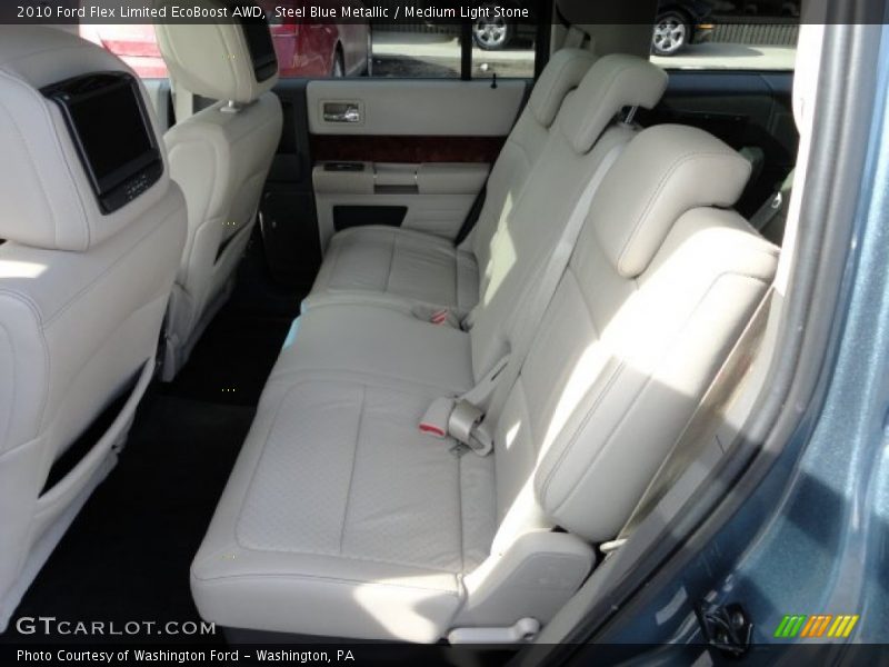 Steel Blue Metallic / Medium Light Stone 2010 Ford Flex Limited EcoBoost AWD
