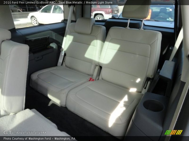 Steel Blue Metallic / Medium Light Stone 2010 Ford Flex Limited EcoBoost AWD