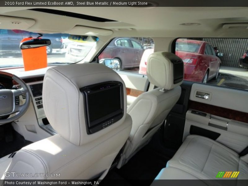 Steel Blue Metallic / Medium Light Stone 2010 Ford Flex Limited EcoBoost AWD