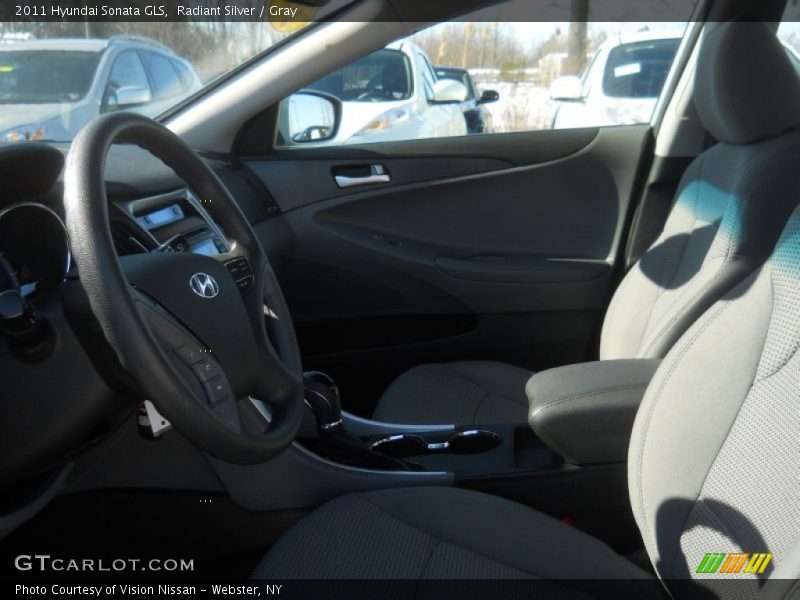 Radiant Silver / Gray 2011 Hyundai Sonata GLS