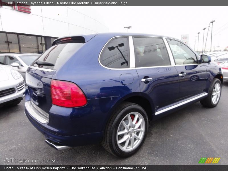 Marine Blue Metallic / Havanna/Sand Beige 2006 Porsche Cayenne Turbo