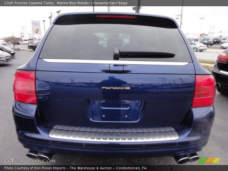 Marine Blue Metallic / Havanna/Sand Beige 2006 Porsche Cayenne Turbo