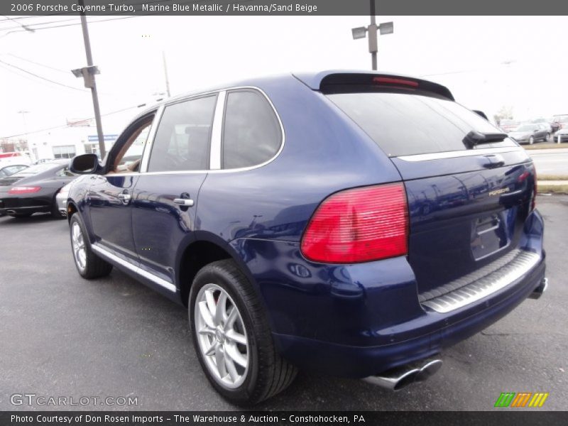 Marine Blue Metallic / Havanna/Sand Beige 2006 Porsche Cayenne Turbo