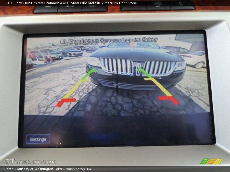 Steel Blue Metallic / Medium Light Stone 2010 Ford Flex Limited EcoBoost AWD