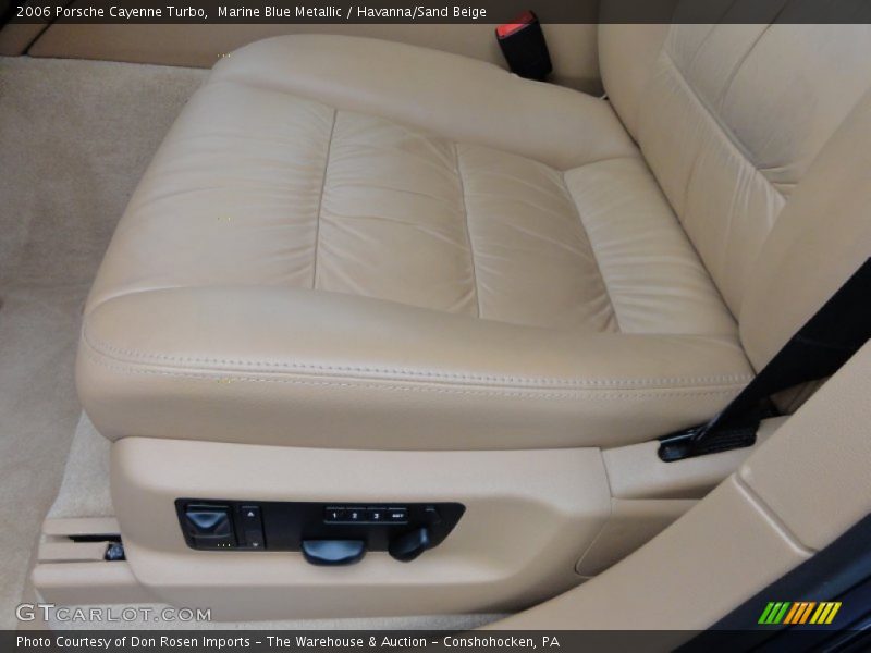 Marine Blue Metallic / Havanna/Sand Beige 2006 Porsche Cayenne Turbo